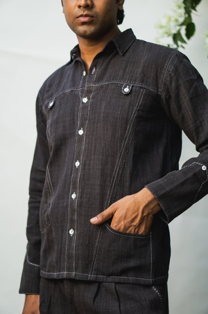 Sonder Panelled Shirt from Lafaani