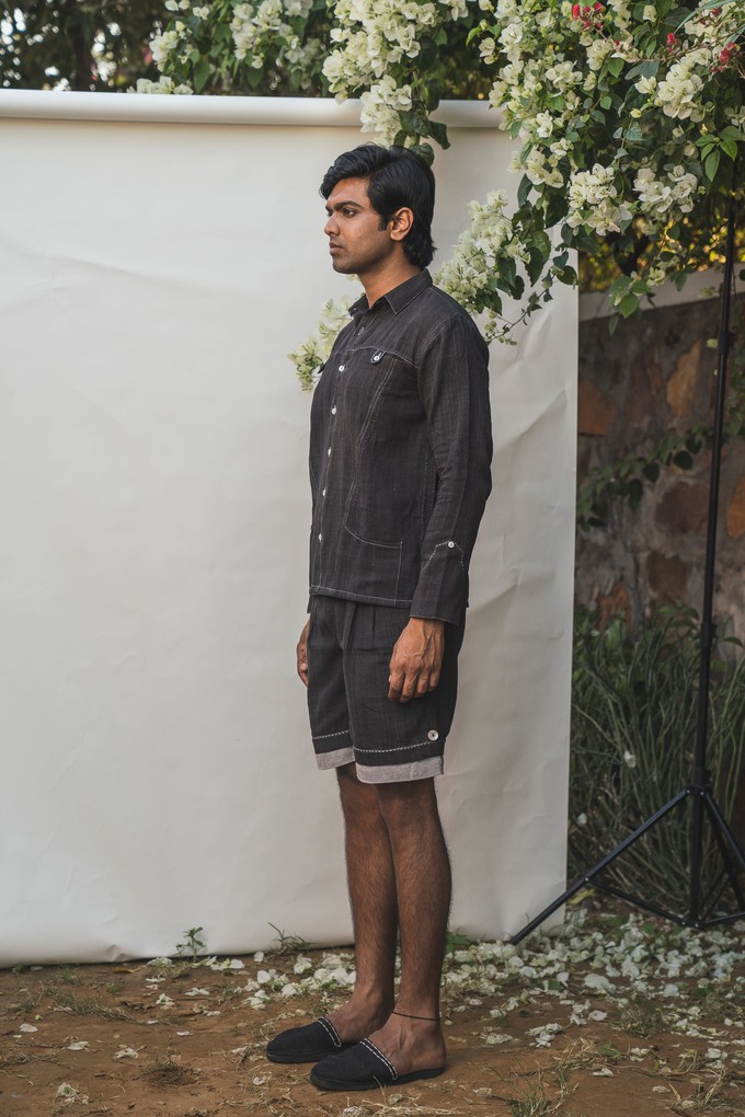 Sonder Panelled Shirt & Hem Detail Shorts from Lafaani