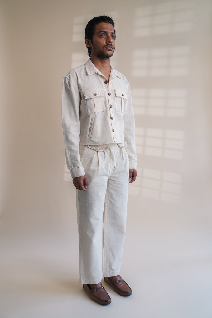 Dawning Shirt Jacket & Tapered Pants Set from Lafaani