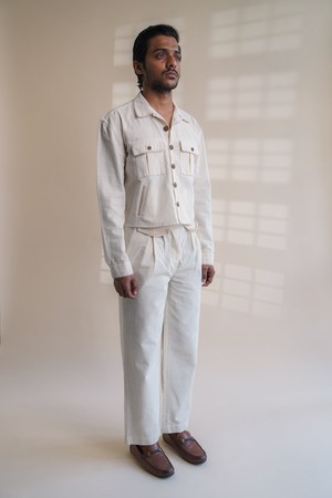 Dawning Shirt Jacket & Tapered Pants Set from Lafaani