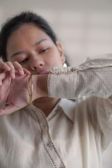 Dawning Angrakha Shirt Dress van Lafaani