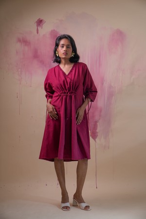 Phosphene Ruched Dress from Lafaani