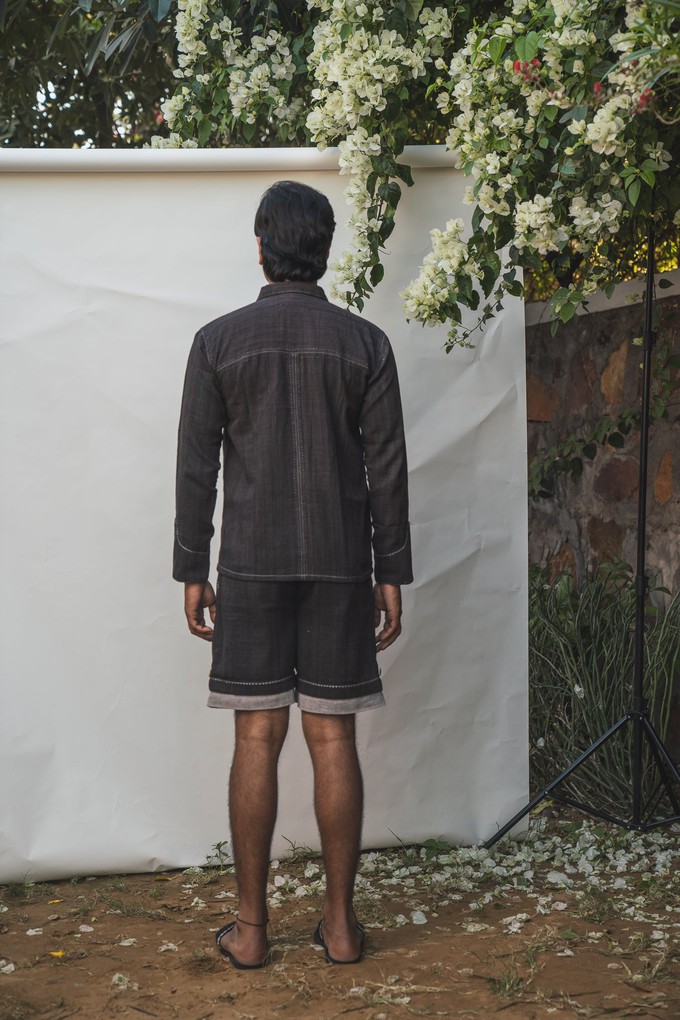 Sonder Panelled Shirt & Hem Detail Shorts from Lafaani