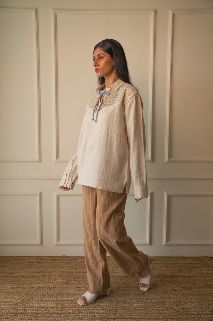 Materiality Yoke Detail Shirt from Lafaani