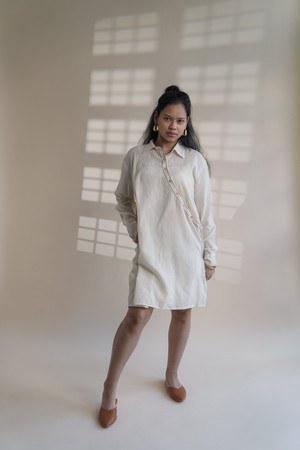 Dawning Angrakha Shirt Dress from Lafaani