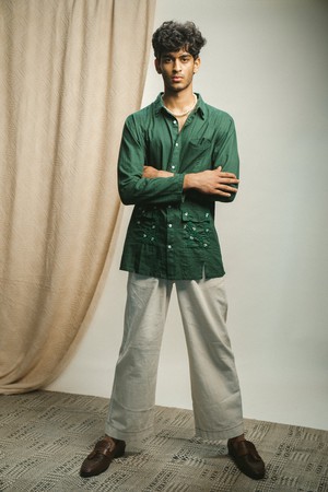 Rewind Panelled Shirt from Lafaani