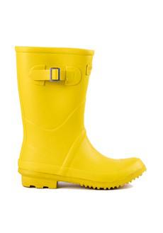 Women’s Yellow Short Wellington Boot via Lakeland Footwear