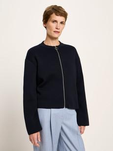 Cardigan with zipper (GOTS) via LANIUS