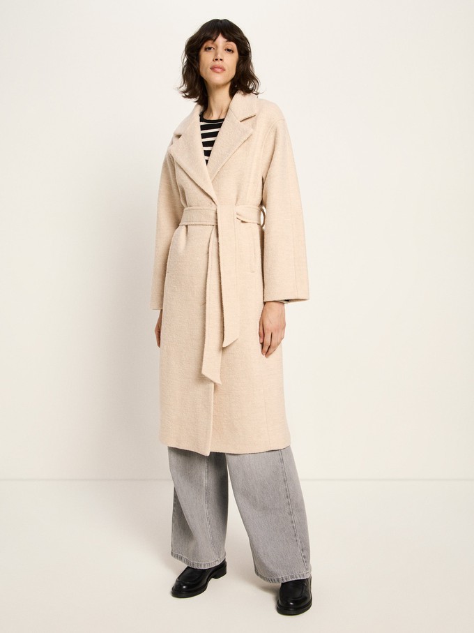 boiled wool coat with lapels (GOTS) from LANIUS