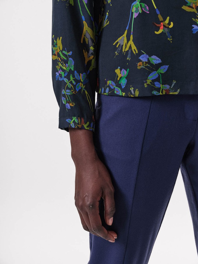 Blouse Print Winter Lotus from LANIUS