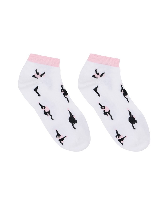 Sneaker socks with intarsia (GOTS) from LANIUS