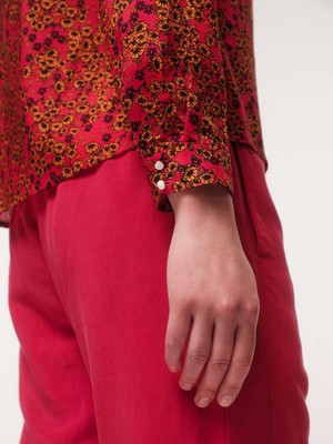 Shirt blouse print flower field from LANIUS