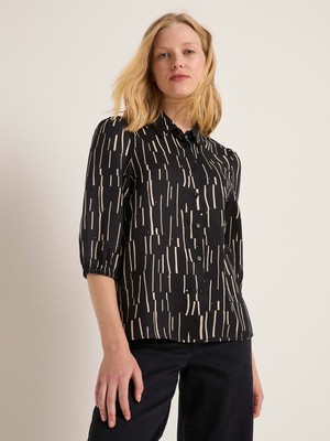 3/4-sleeve blouse print irregular from LANIUS