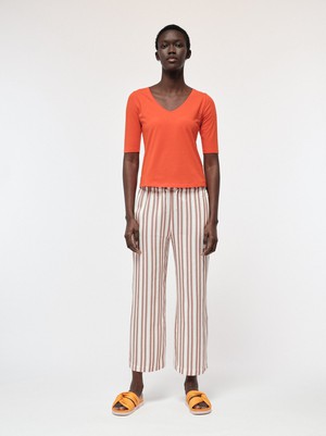 Half sleeve shirt V-neck from LANIUS