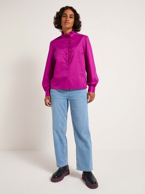 Blouse with lace detail from LANIUS