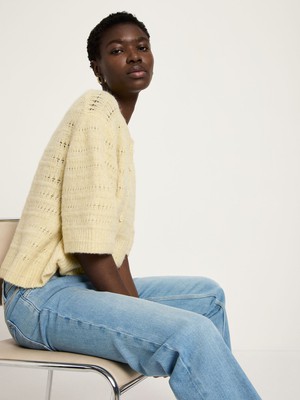 Strickjacke 3/4 Arm mit Ajour from LANIUS