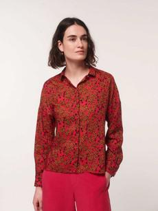 Shirt blouse print flower field via LANIUS