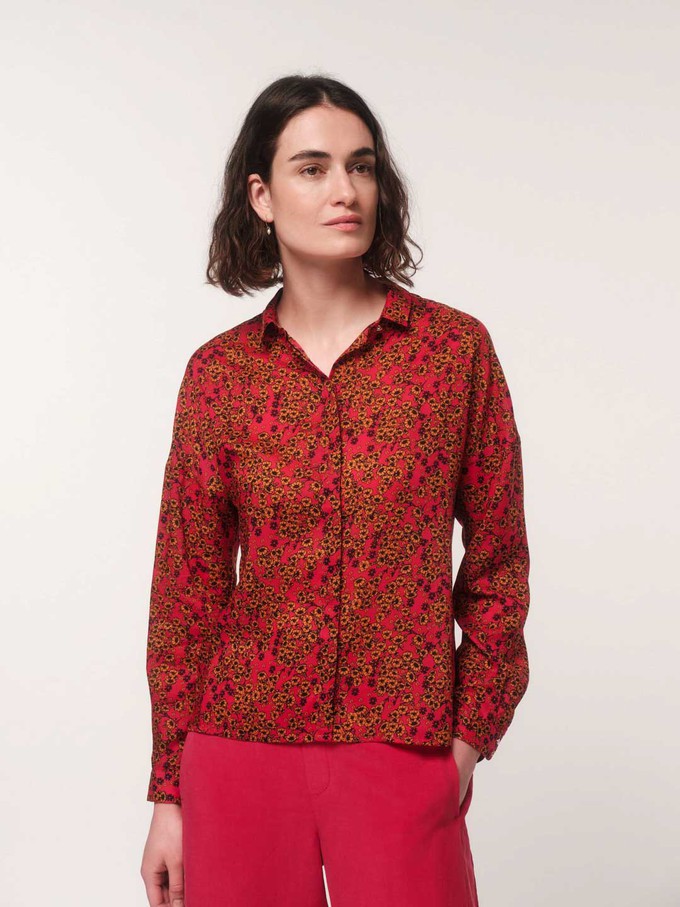 Shirt blouse print flower field from LANIUS