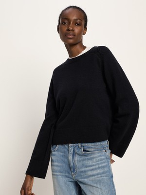 Cropped sweater (GOTS) from LANIUS