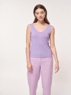 V-neck tank top via LANIUS