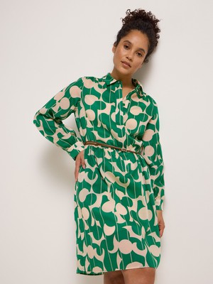 Shirt dress print graphic dots from LANIUS