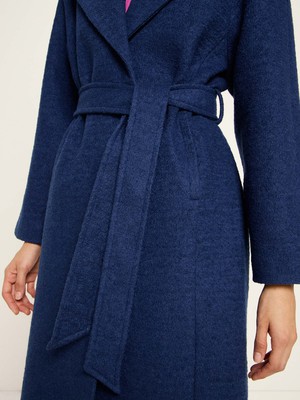 boiled wool coat with lapels (GOTS) from LANIUS