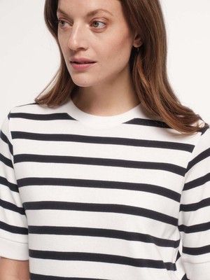 Striped dress with 3/4 sleeves (GOTS) from LANIUS
