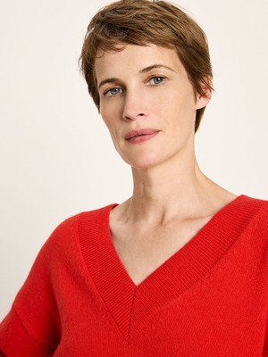 V-neck sweater (GOTS) from LANIUS