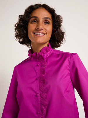 Blouse with lace detail from LANIUS
