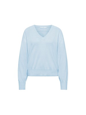 V-neck sweater GOTS from LANIUS