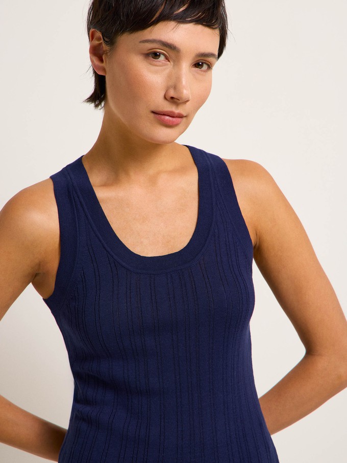 Rib knit top (GOTS) from LANIUS
