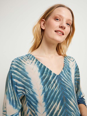 Silk dress print Tabu from LANIUS