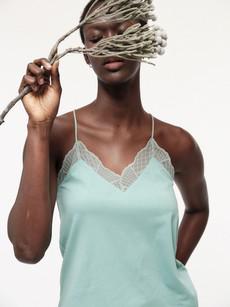 Top with graphic lace via LANIUS