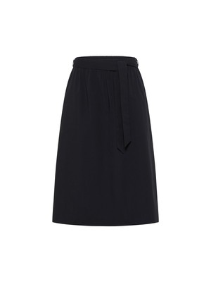 Midi skirt with belt (GOTS) from LANIUS