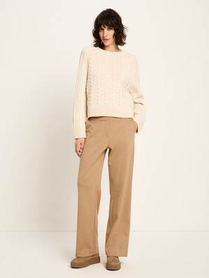 Cable-knit sweater (GOTS) from LANIUS