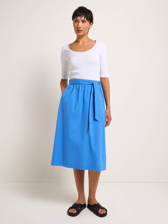 Midi skirt with belt (GOTS) from LANIUS