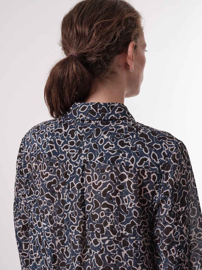 Shirt blouse print floral illusion from LANIUS