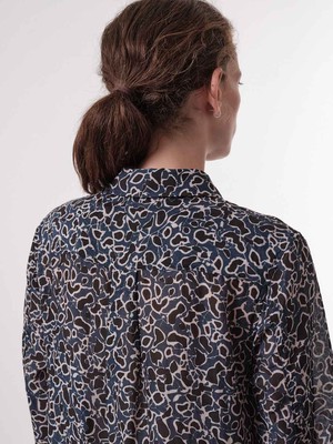 Shirt blouse print floral illusion from LANIUS