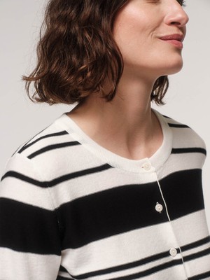 Striped cardigan (GOTS) from LANIUS