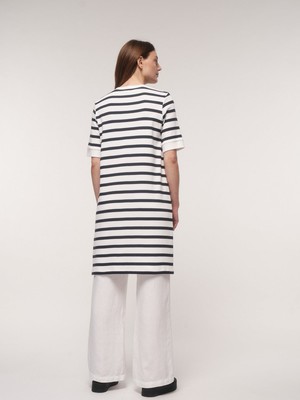Striped dress with 3/4 sleeves (GOTS) from LANIUS