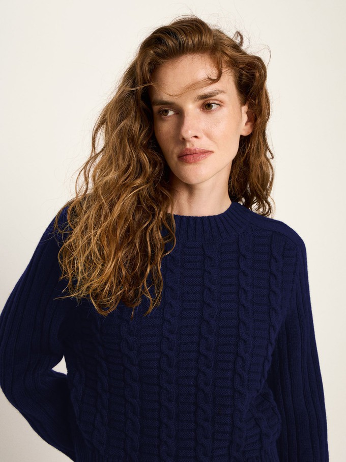 Cable-knit sweater (GOTS) from LANIUS