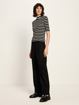 Striped half-sleeve shirt (GOTS) from LANIUS