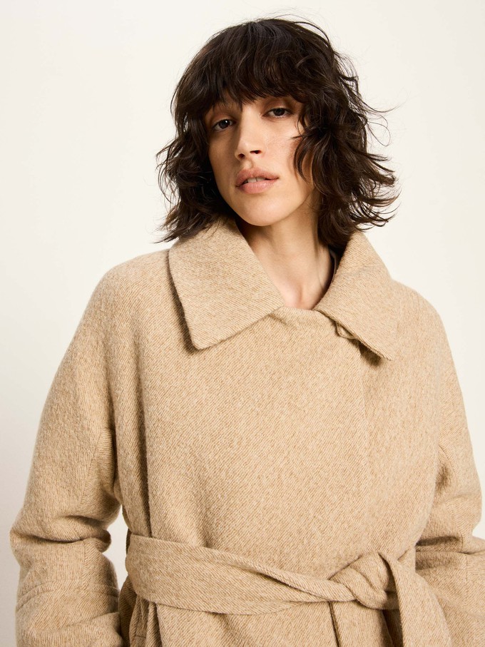 Coat with tie belt from LANIUS