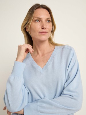 V-neck sweater GOTS from LANIUS