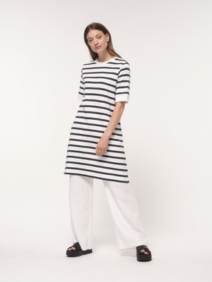 Striped dress with 3/4 sleeves (GOTS) from LANIUS