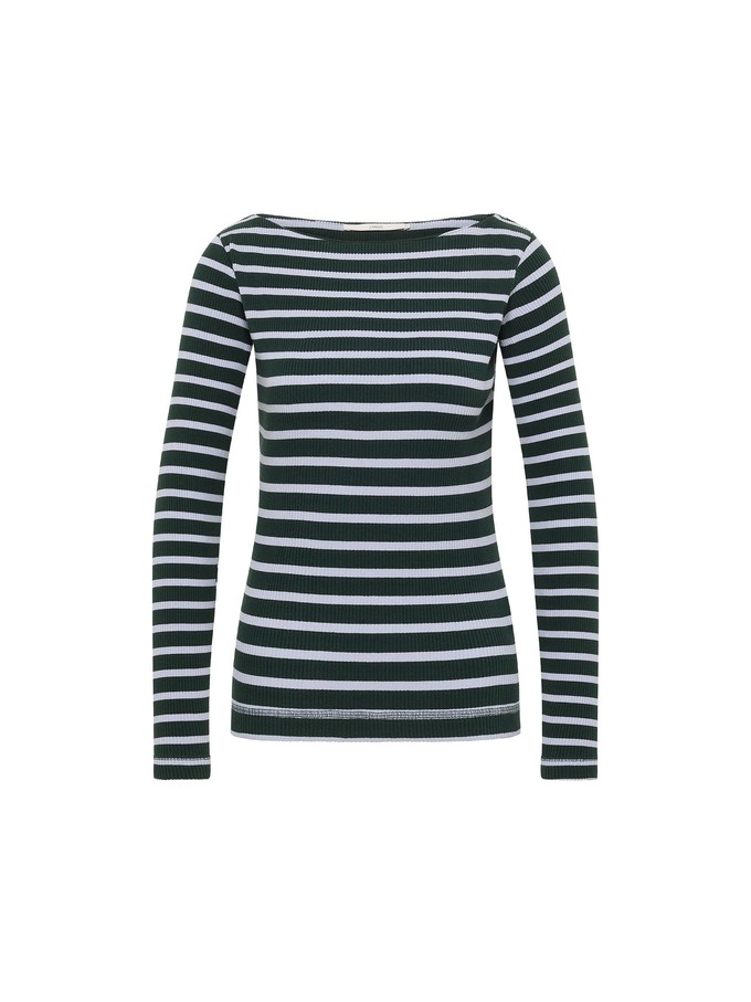 Boat neck shirt with stripes (GOTS) from LANIUS
