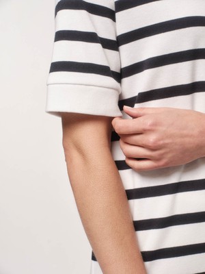 Striped dress with 3/4 sleeves (GOTS) from LANIUS