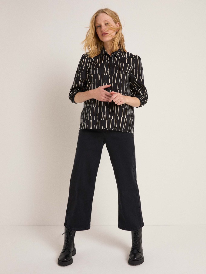 3/4-sleeve blouse print irregular from LANIUS