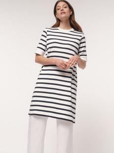 Striped dress with 3/4 sleeves (GOTS) via LANIUS