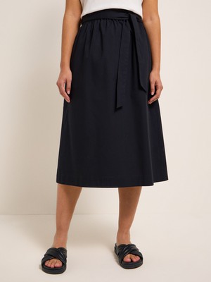 Midi skirt with belt (GOTS) from LANIUS